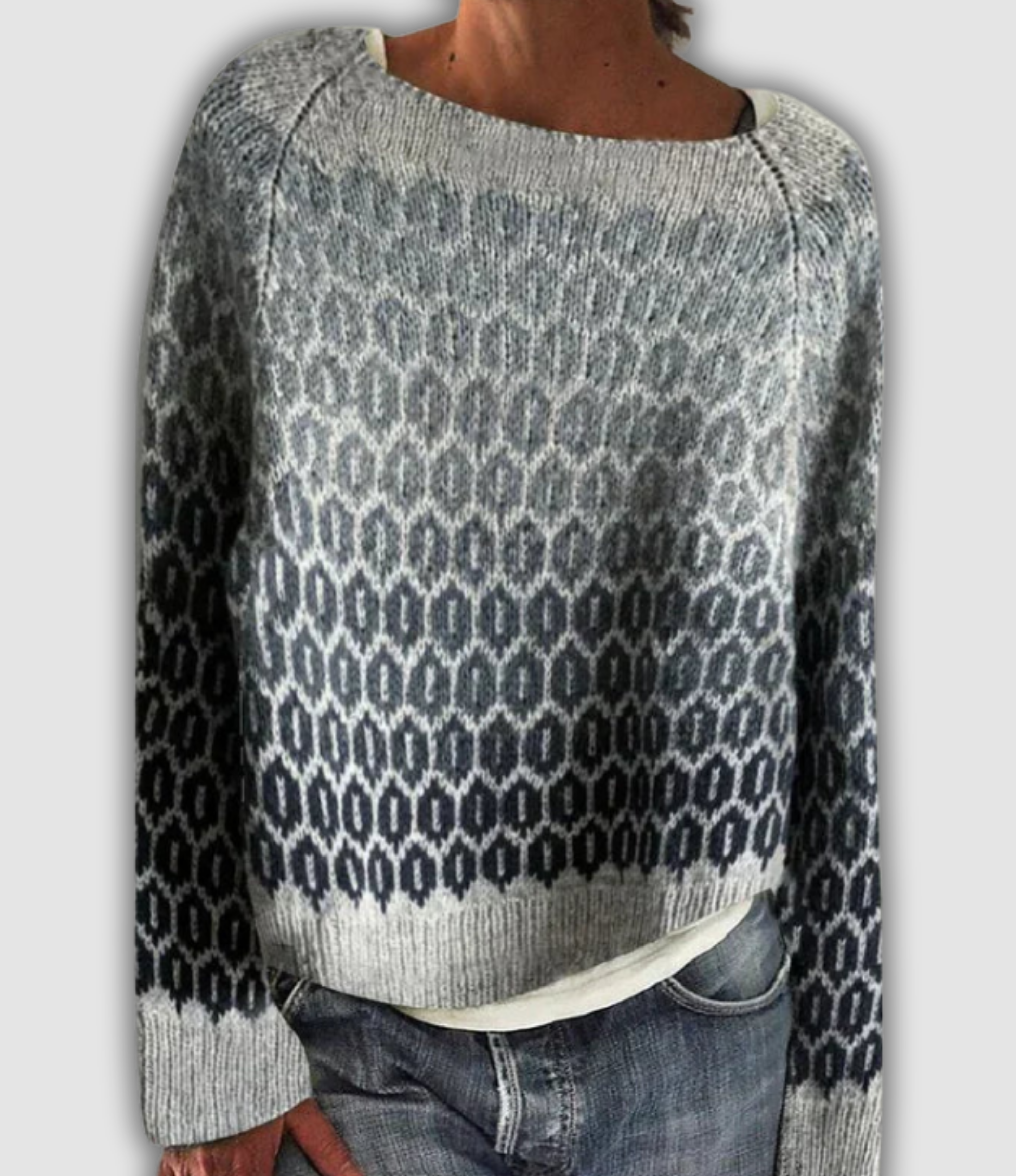 Women's Vintage Sweater UK – Lightweight Soft Warm Knit | The Georgianna | Huna