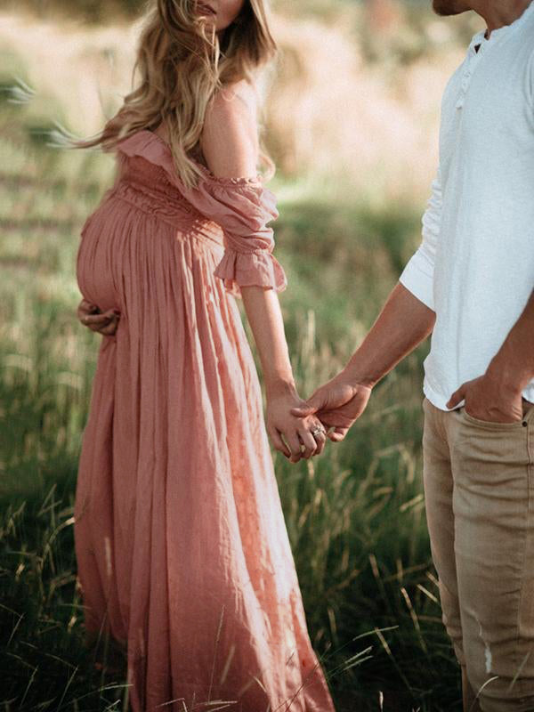 The Fleur – Women's Maternity Maxi Dress – Huna