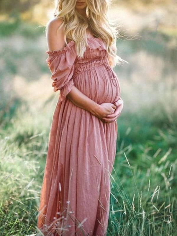 The Fleur – Women's Maternity Maxi Dress – Huna