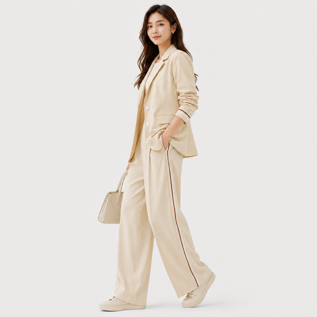 Women's Blazer and Trouser Set for Work and Formal Events 1
