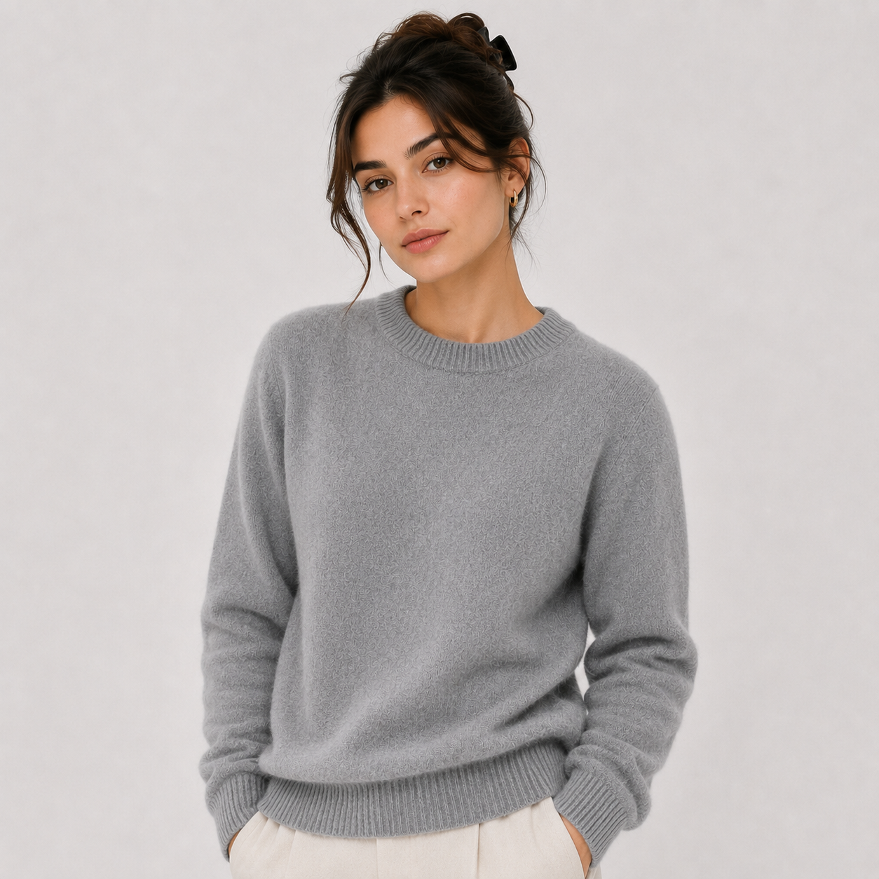 Women's Classic Cashmere Look Sweater Lightweight Warm Knitwear 0