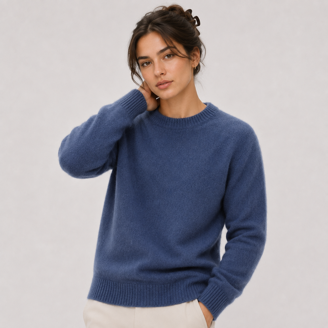 Women's Classic Cashmere Look Sweater Lightweight Warm Knitwear 6