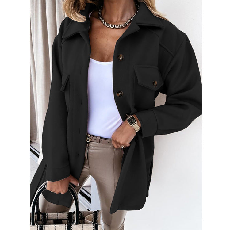 Women's Oversized Shacket UK – Durable Long Winter Coat | The Marisol | Huna
