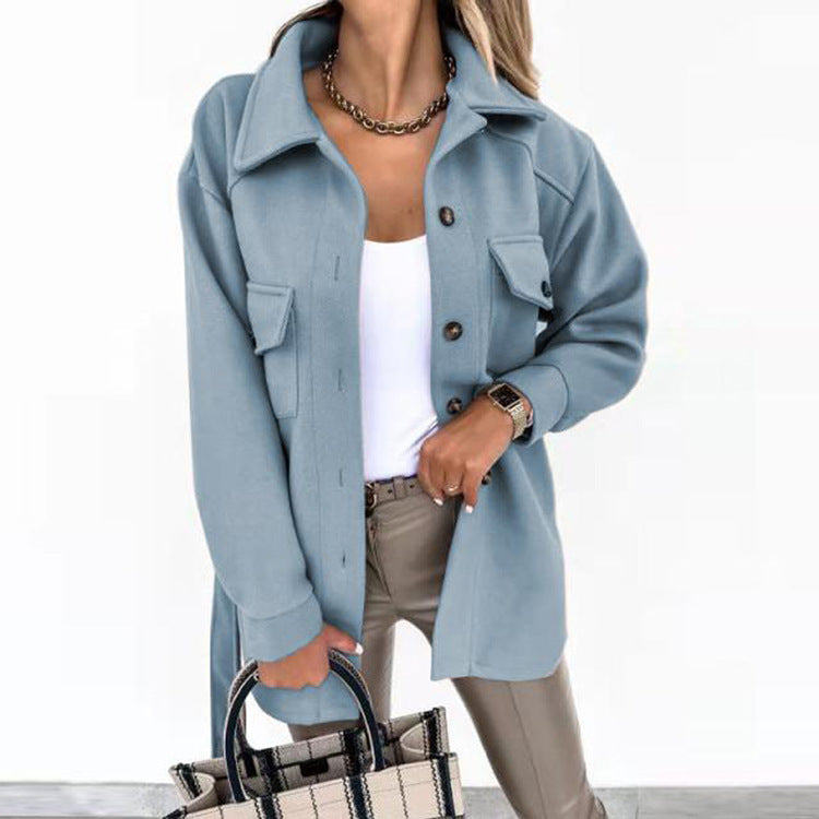 Women's Oversized Shacket UK – Durable Long Winter Coat | The Marisol | Huna