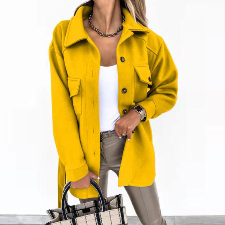 Women's Oversized Shacket UK – Durable Long Winter Coat | The Marisol | Huna