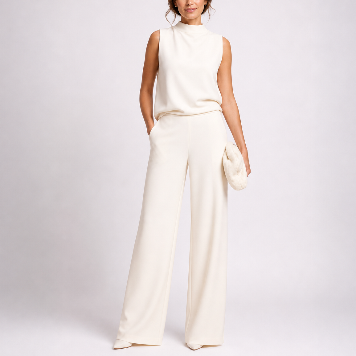 Women's Wide Leg Jumpsuit – Sleeveless | The Margaux | Huna