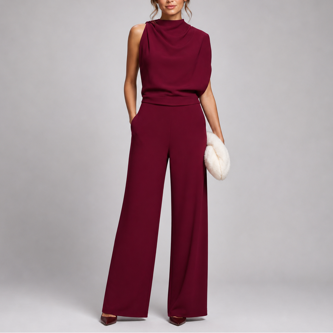 Women's Wide Leg Jumpsuit – Sleeveless | The Margaux | Huna