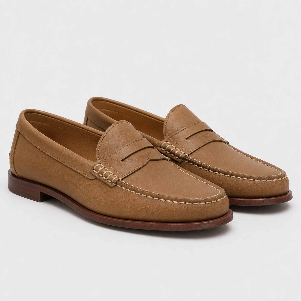 Women's Leather Loafers Comfortable Slip-On Walking Shoes 4