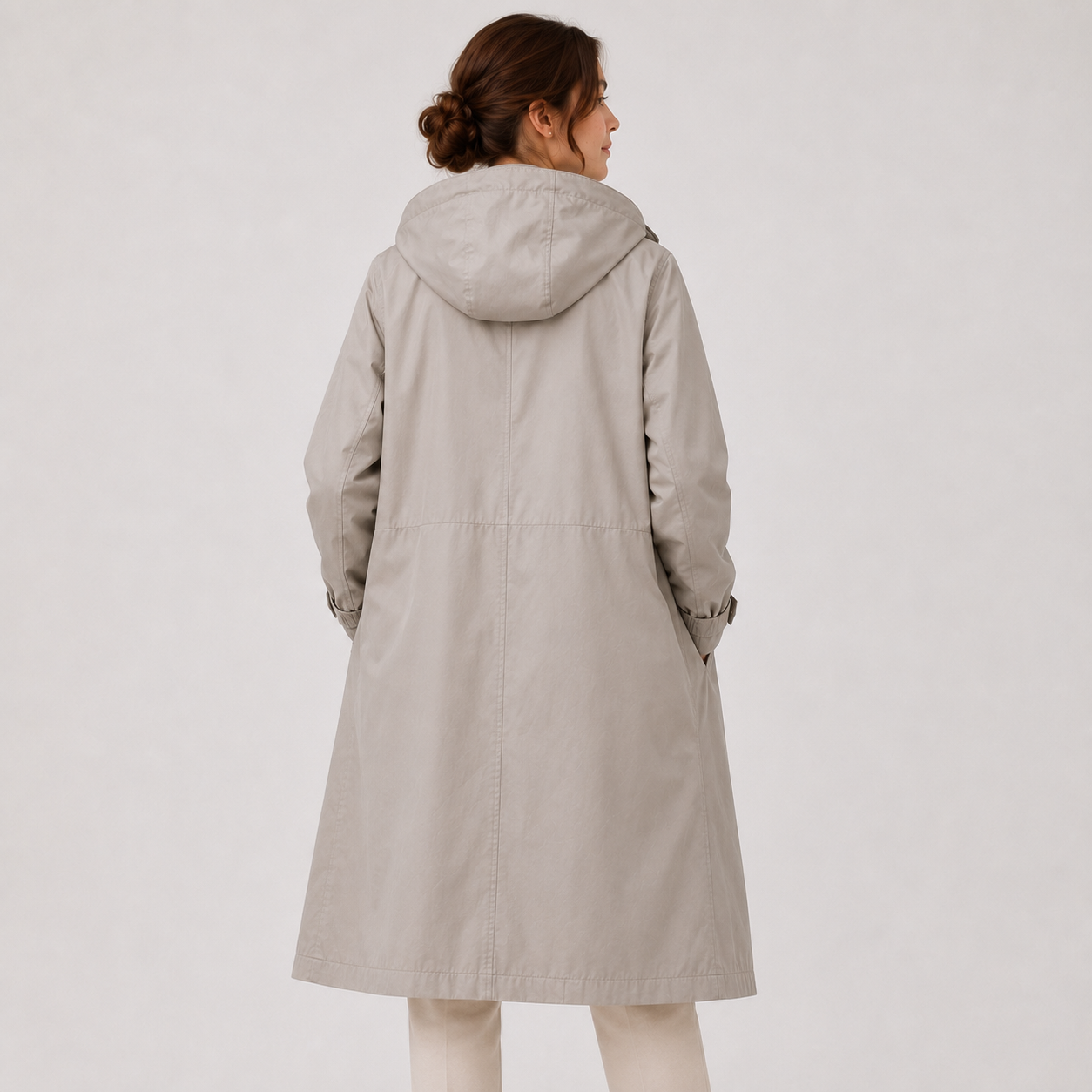 Women's Lightweight Hooded Windbreaker Water Resistant Rain Coat 3