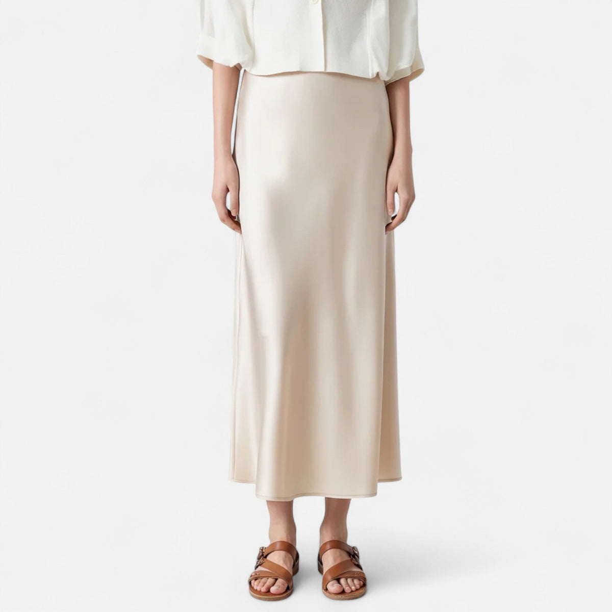Women's Old Money Silk Skirt 0