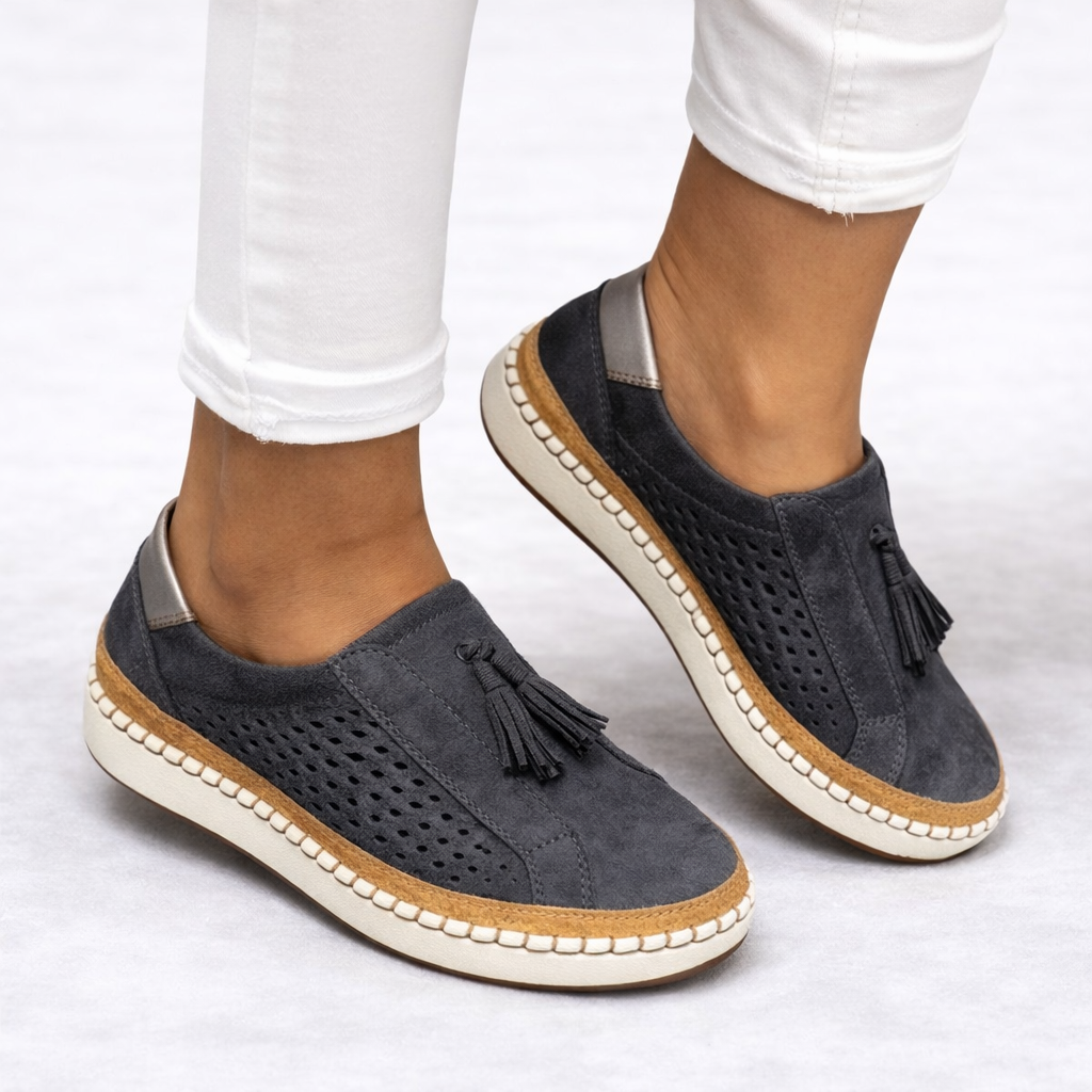 Women's Orthopedic Comfort Slip-On Shoes UK – Supportive Fit | The Wynne | Huna