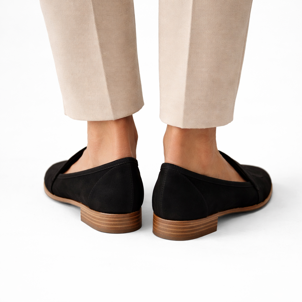 Women's Orthopedic Loafers Soft Suede Elegant Fit Classic Neutral