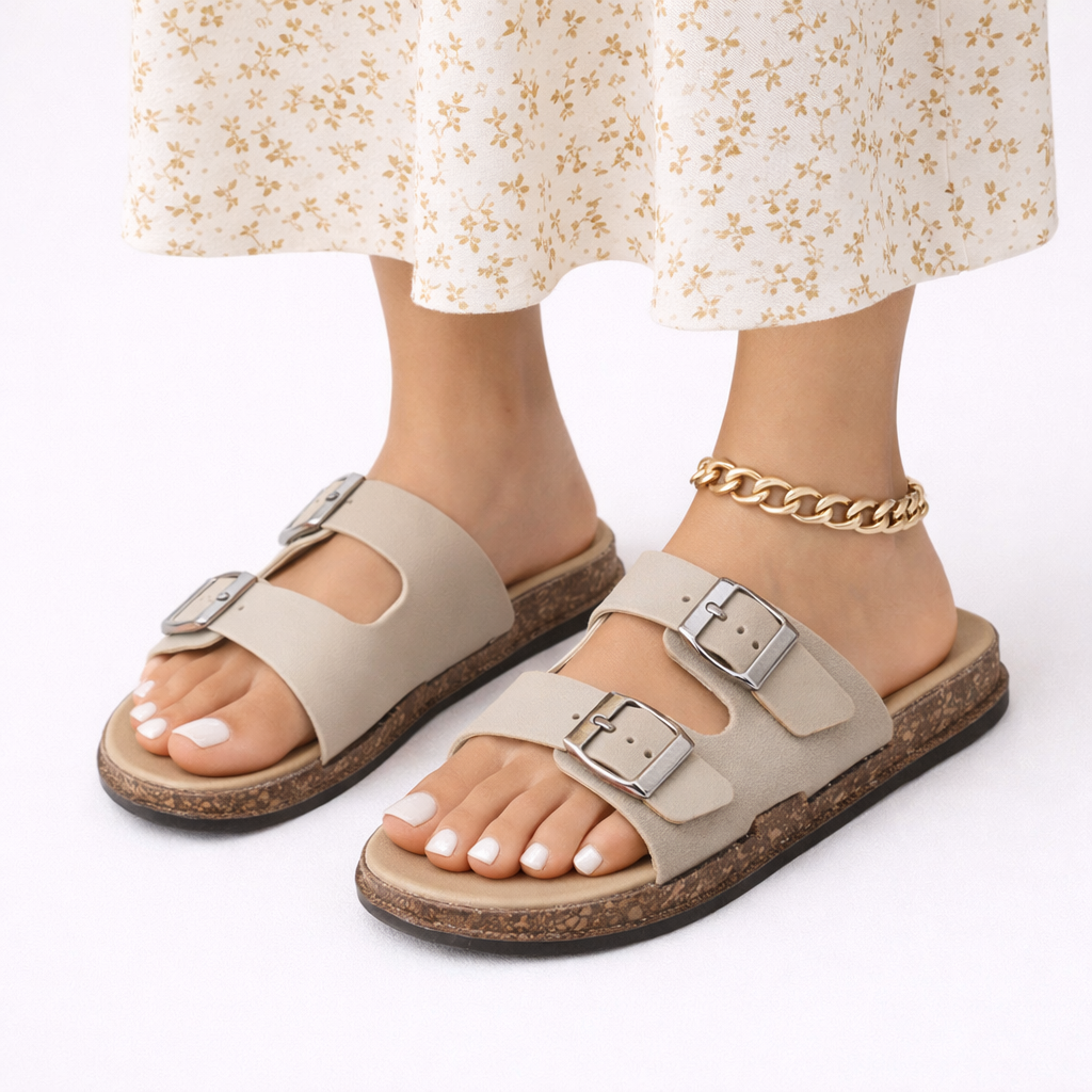 Women’s Orthopedic Sandals Summer Adjustable Buckle Leather