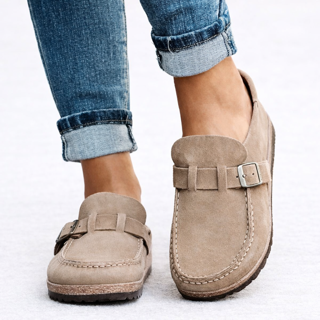 Women’s Orthopedic Slip-On Loafers Suede-Style Comfort