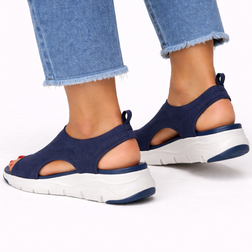 Women's Orthopedic Slip-On Walking Shoes UK – Knit Comfort | The Elin | Huna