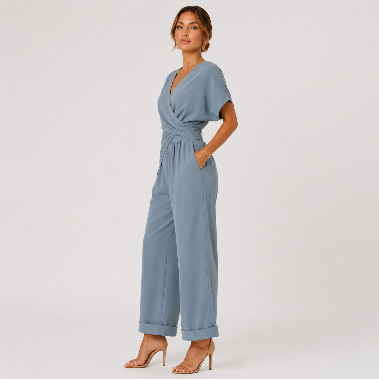 Women's Premium Jumpsuit Relaxed Fit Vacation Outfit 1