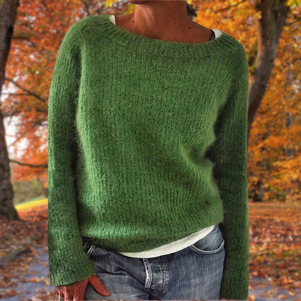 Women's Premium Merino Wool Sweater UK – Soft Warm Classic Winter | The Sylvie | Huna