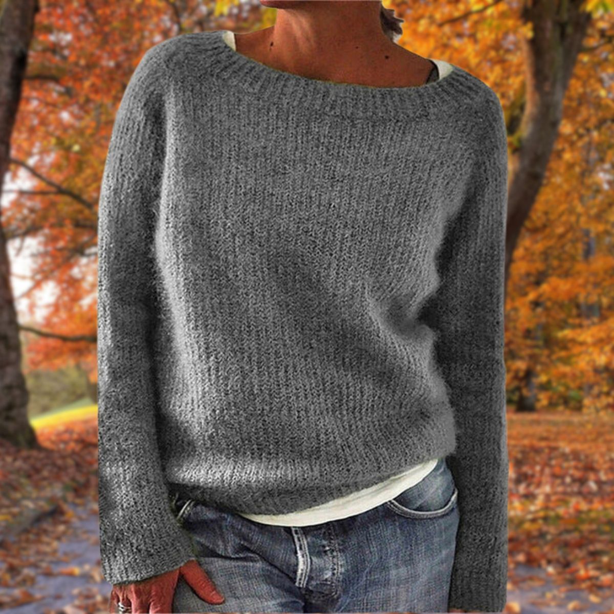 Women's Premium Merino Wool Sweater UK – Soft Warm Classic Winter | The Sylvie | Huna