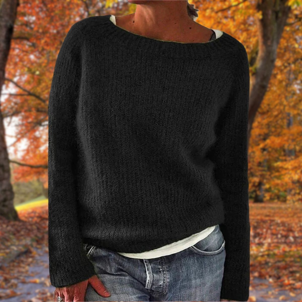 Women's Premium Merino Wool Sweater UK – Soft Warm Classic Winter | The Sylvie | Huna