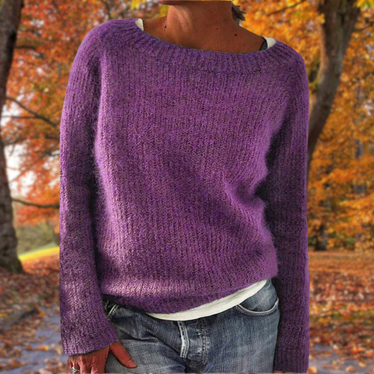 Women's Premium Merino Wool Sweater UK – Soft Warm Classic Winter | The Sylvie | Huna