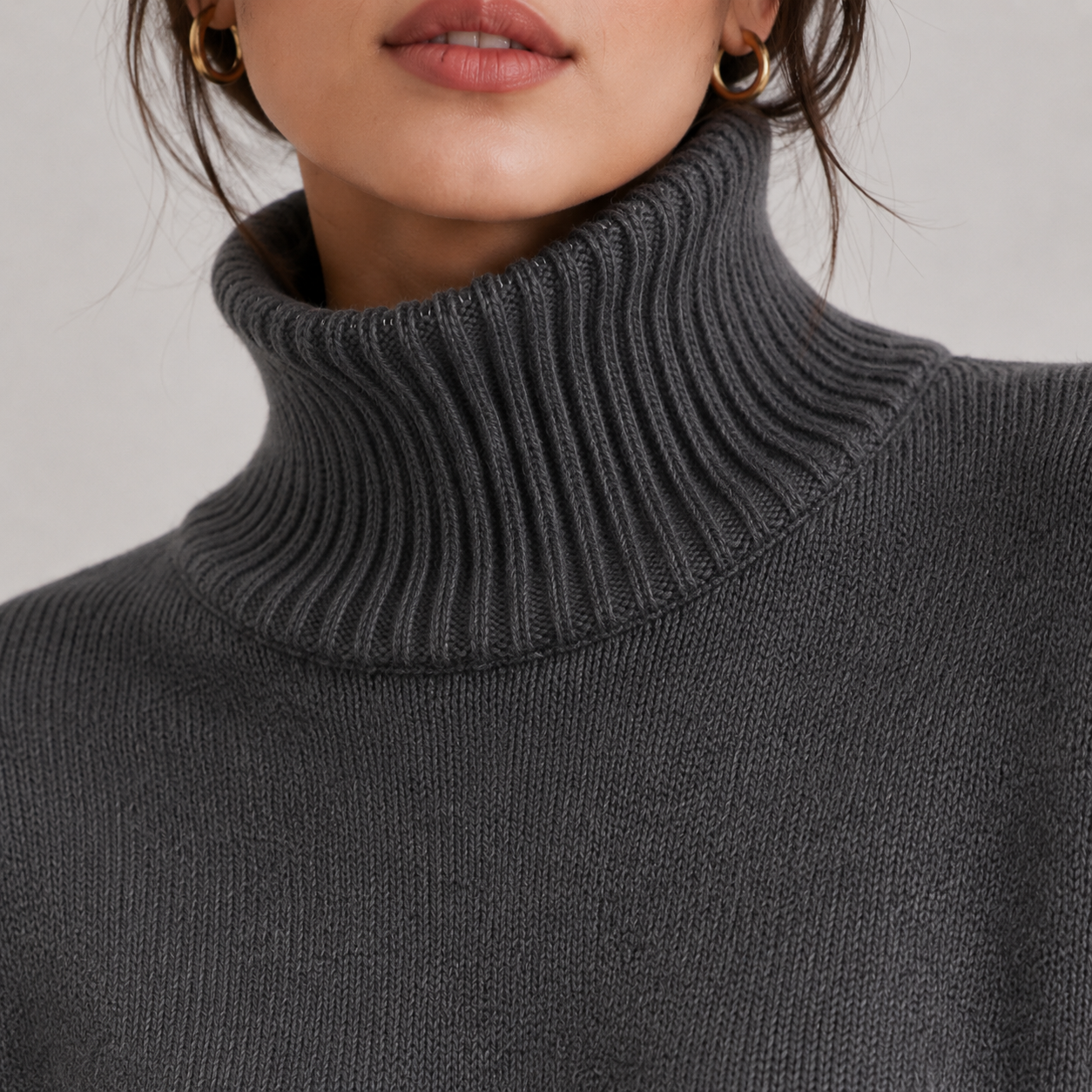 Women's Premium Turtleneck Sweater Warm Lightweight Knit Pullover 2