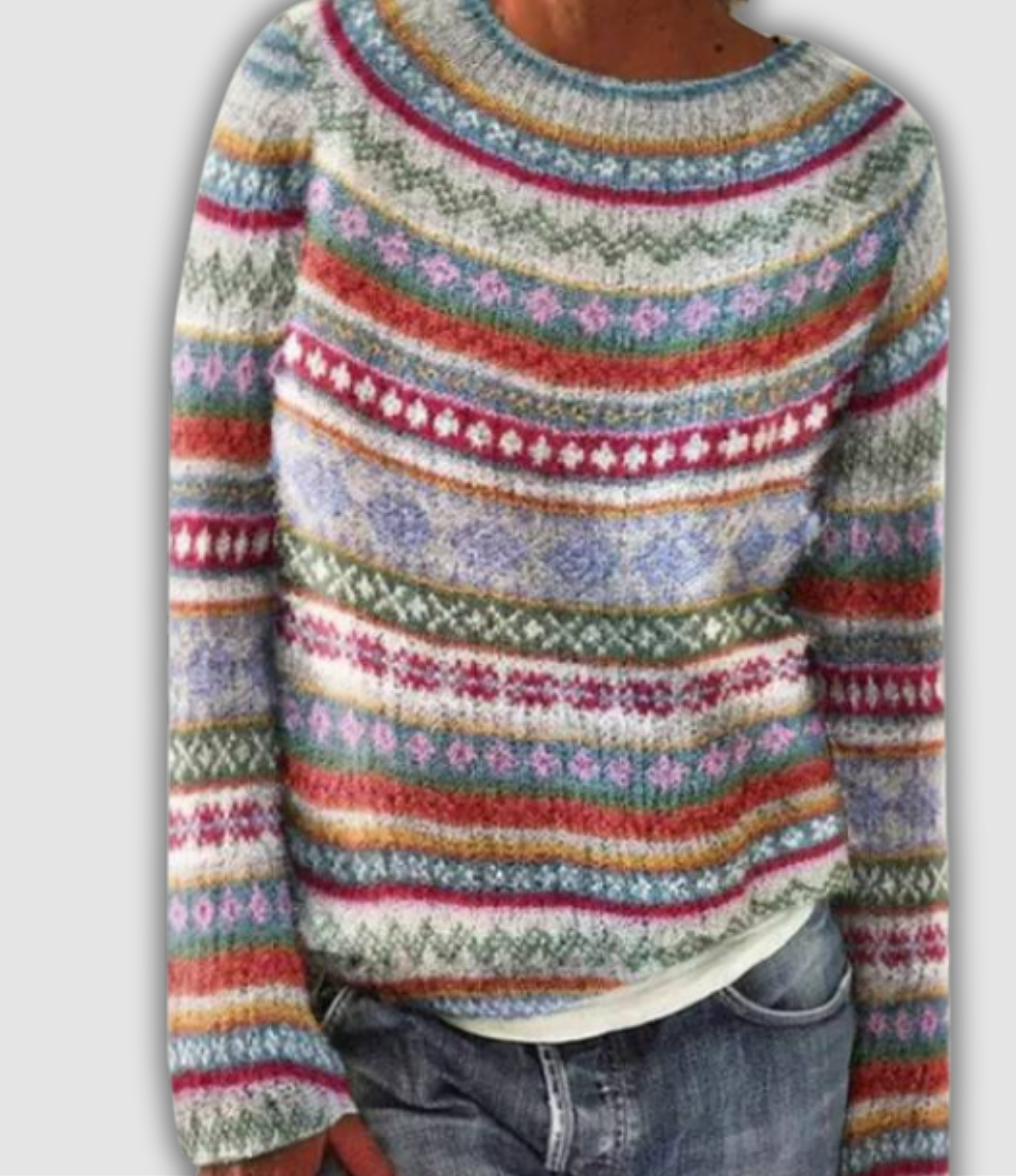 Women's Retro Sweater UK – Soft Knit Classic Silhouette | The Marielle | Huna