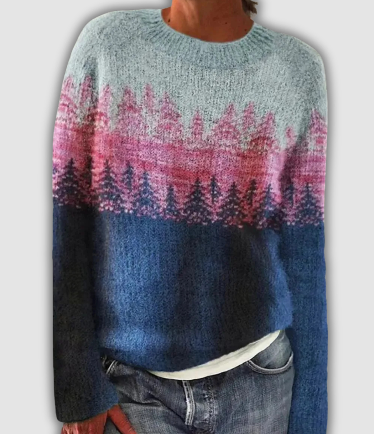 Women's Retro Sweater UK – Soft Knit Vintage Style | The Linora | Huna