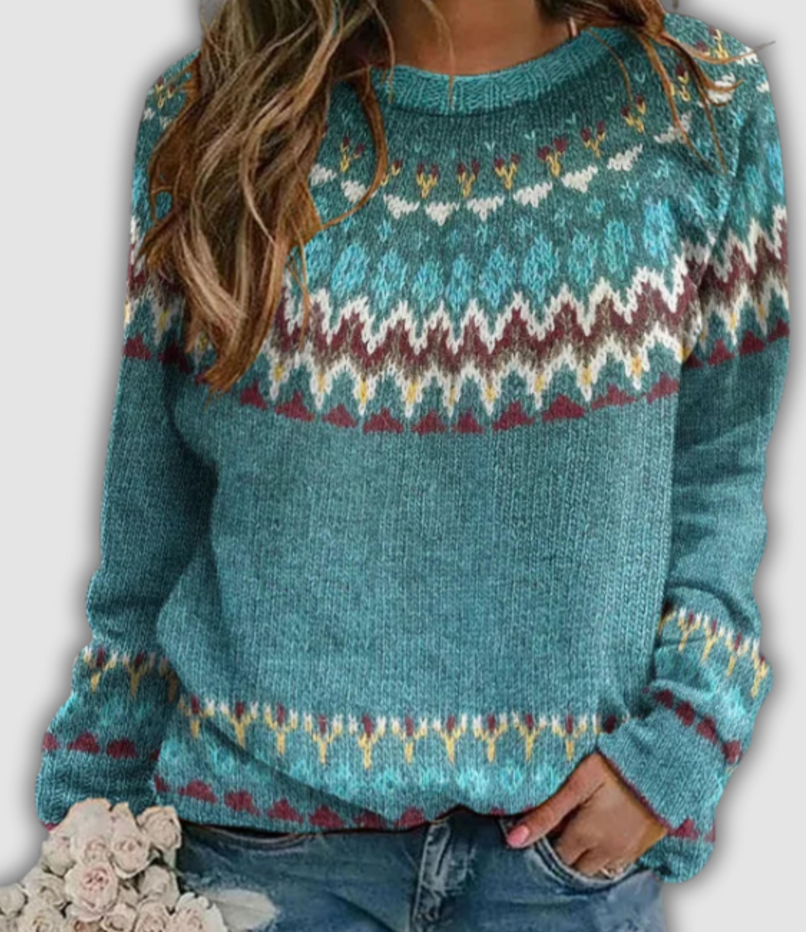 Women's Retro Sweatshirt UK – Soft High-Quality Fabric | The Genevieve | Huna
