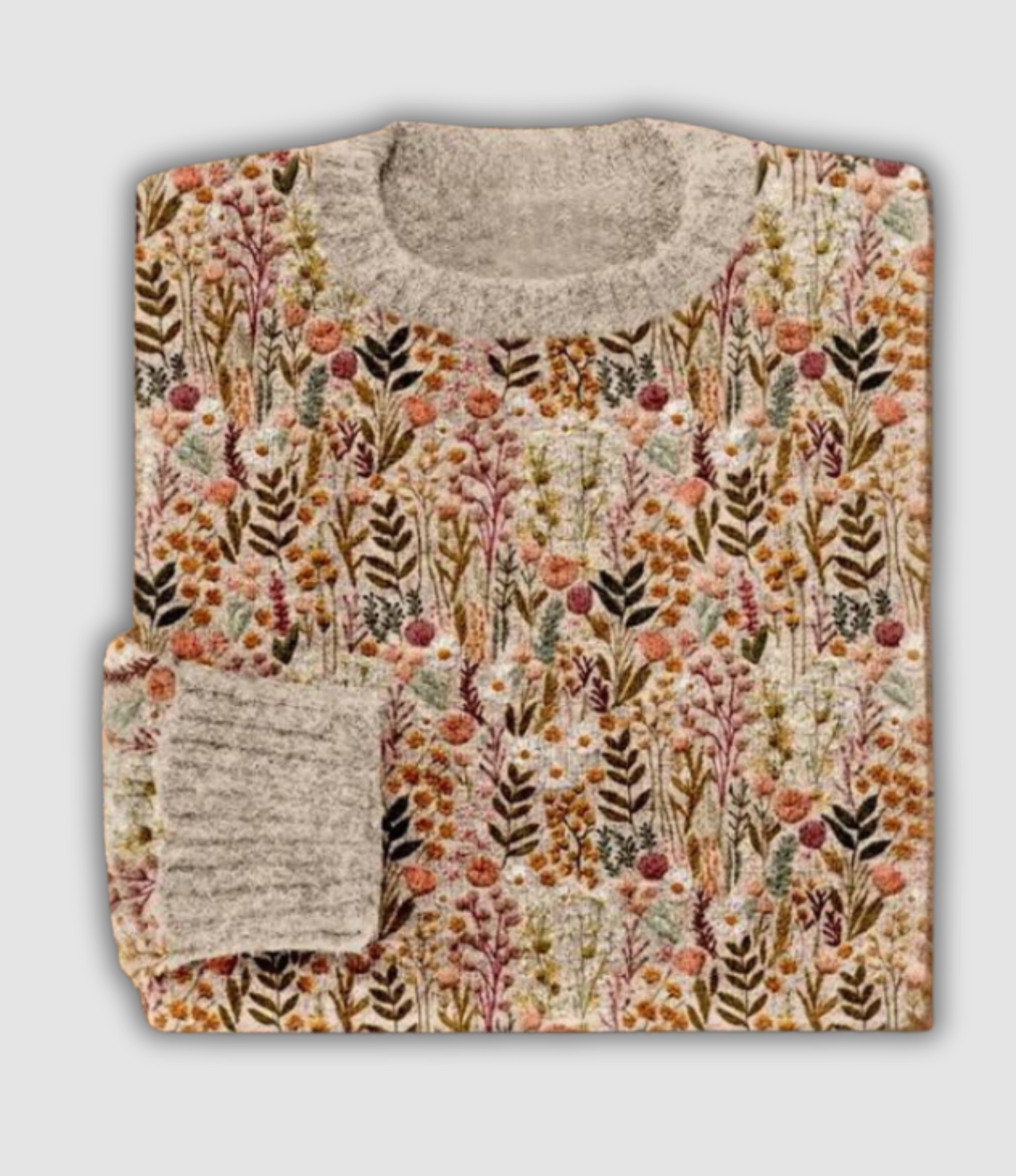 Women's Sweater UK – Floral Embroidered Knit Lightweight | The Evelora | Huna