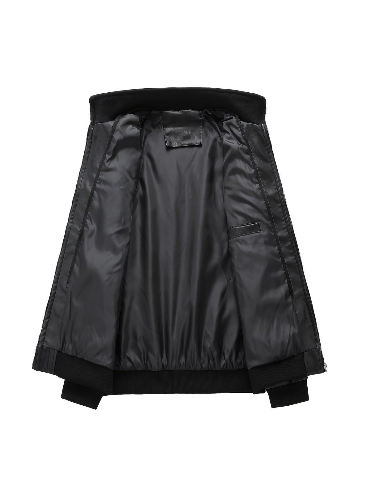 Men's hooded pu leather jacket – The Maddox by Huna – view 5
