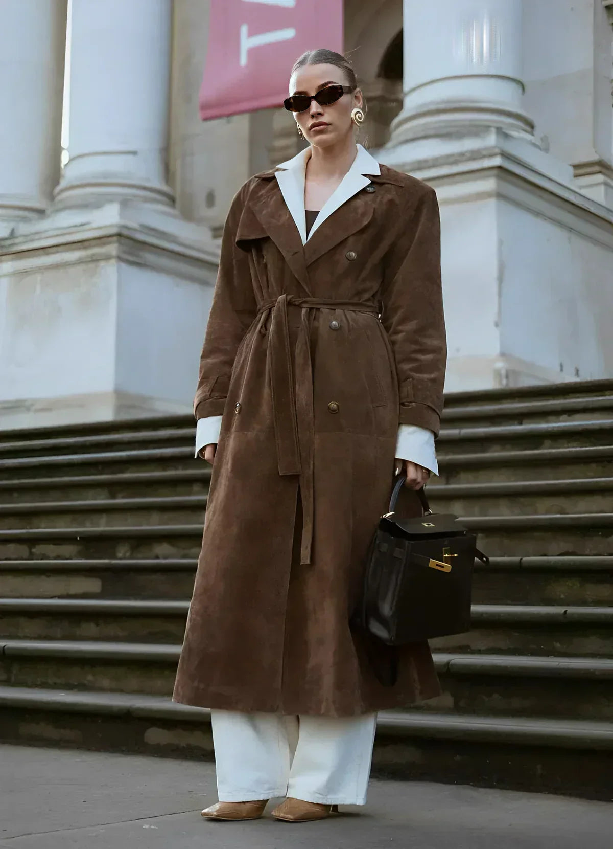 Women's Heritage Trench Coat UK – double-breasted belted, view 5