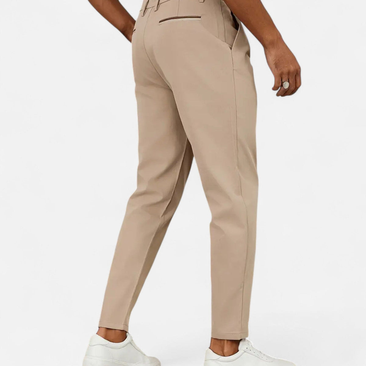 Men's pleated work trousers – The Oswald by Huna – product view 4