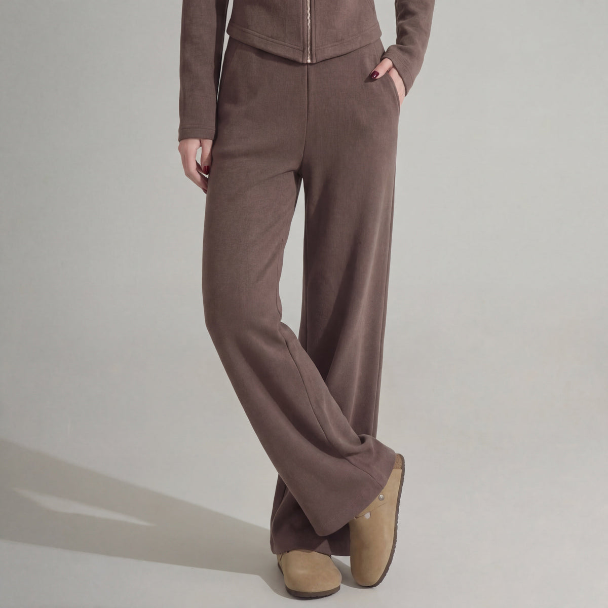 Women's Brushed Knit Co-ord Set UK – soft twoaset, view 7