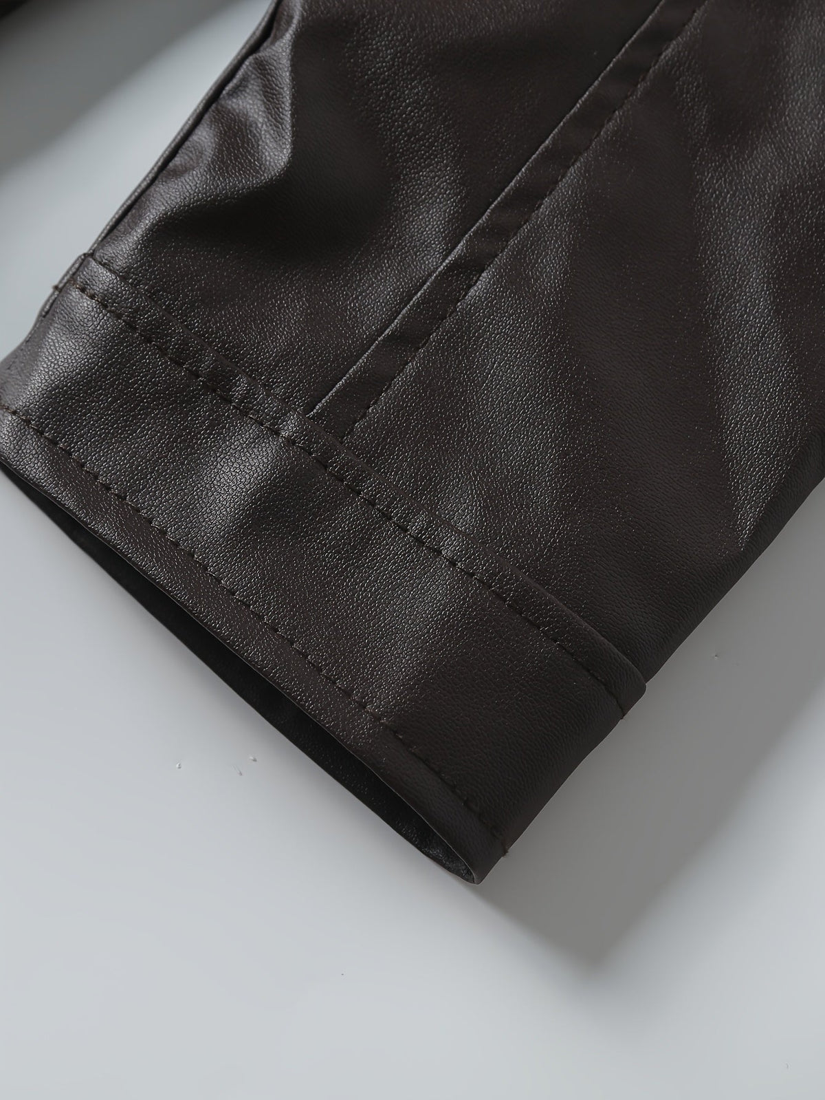Men's pu leather moto jacket – The Roman by Huna – view 9