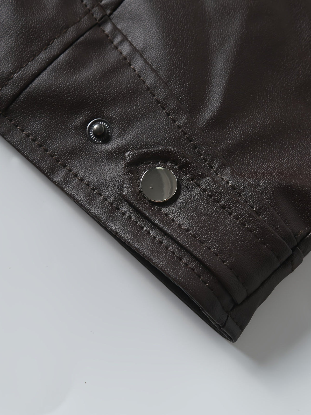 Men's pu leather moto jacket – The Roman by Huna – view 6