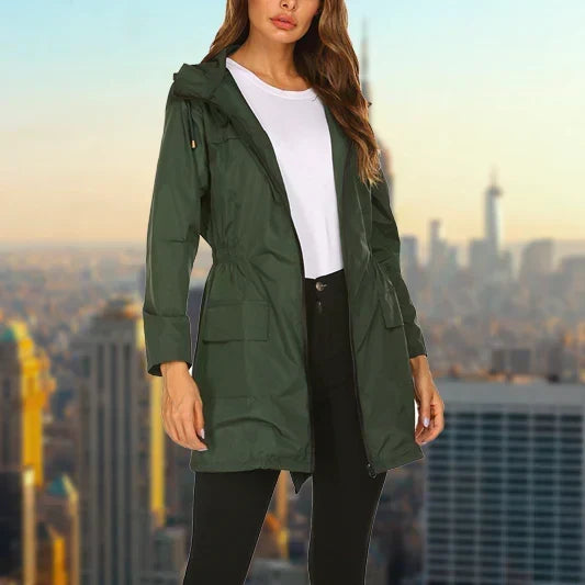 Women's Hooded Oversized Coat UK – relaxed modern layer, view 9