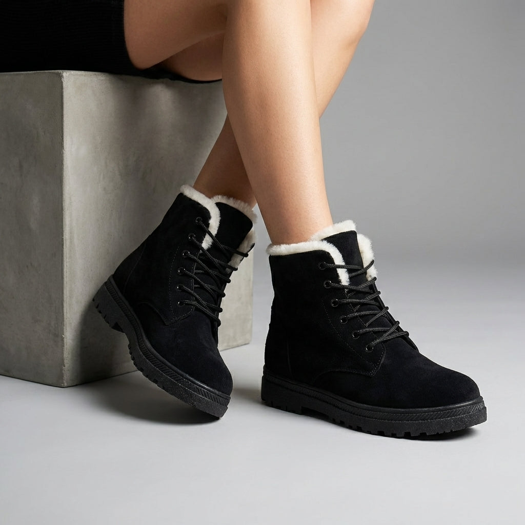 Women's Minimalist Leather Boots – lightweight ankle style, view 11 | The Eudora | Huna