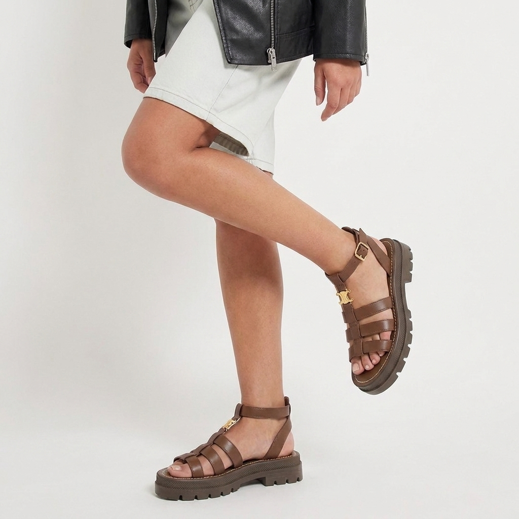 The Maya – Women's Chunky Braided Slip-On Sandals | Huna