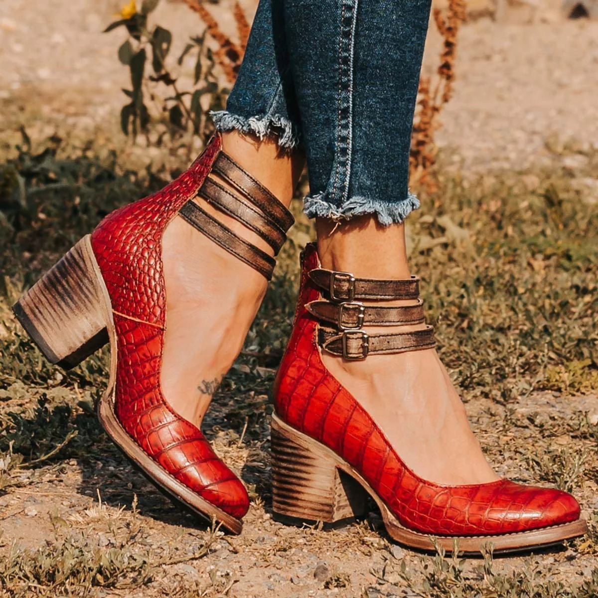Women's comfort strap heels – The Margaret by Huna – view 7