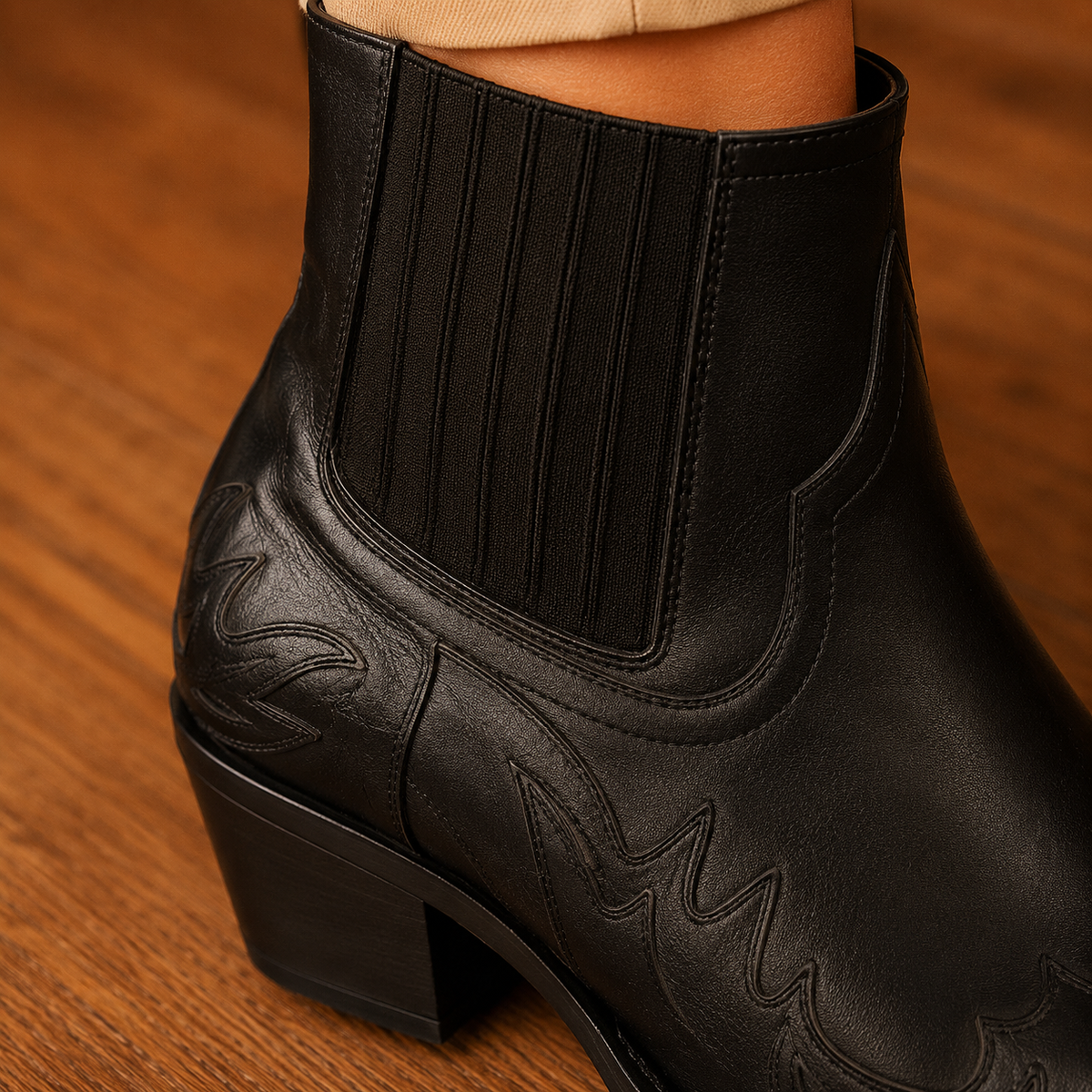 Women's Western Boots UK – low heel cowboy style, view 2