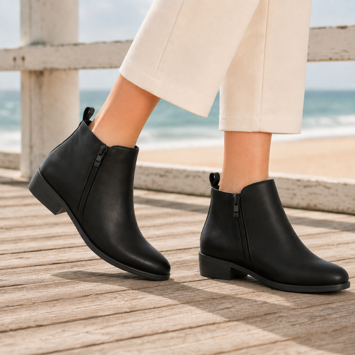 Women's Comfort Ankle Boots UK – cushioned everyday fit, view 4
