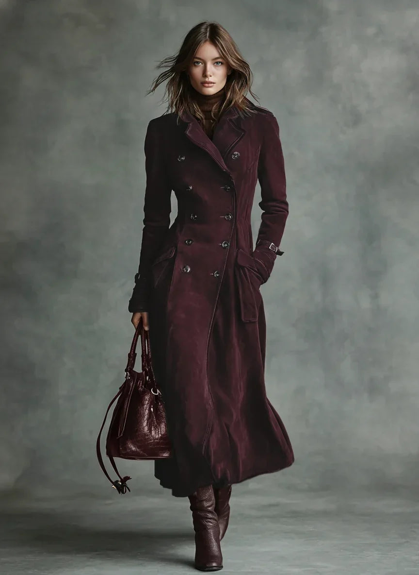 Women's Notch Lapel Coat UK – double-breasted classic, view 8
