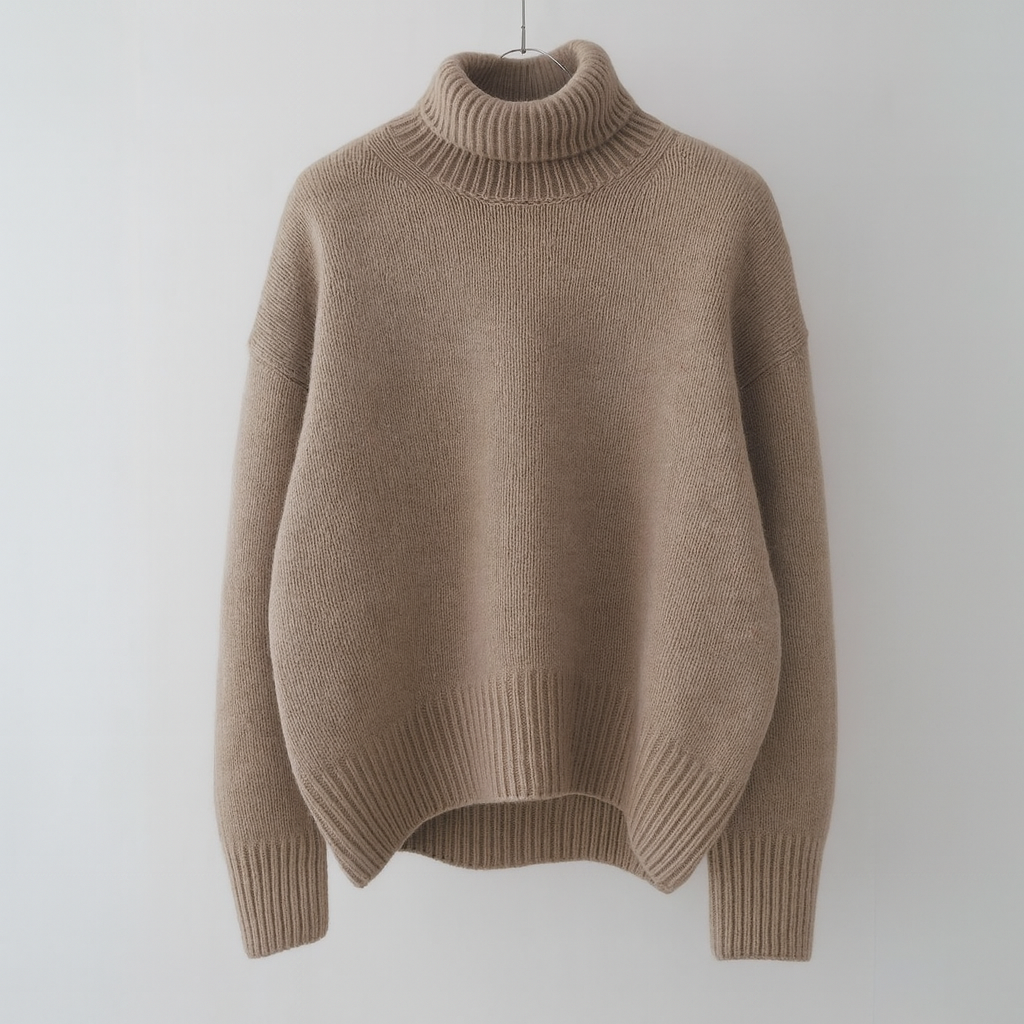 Women's Turtleneck Jumper UK – Cosy Relaxed Knit – The Clemency – image 6