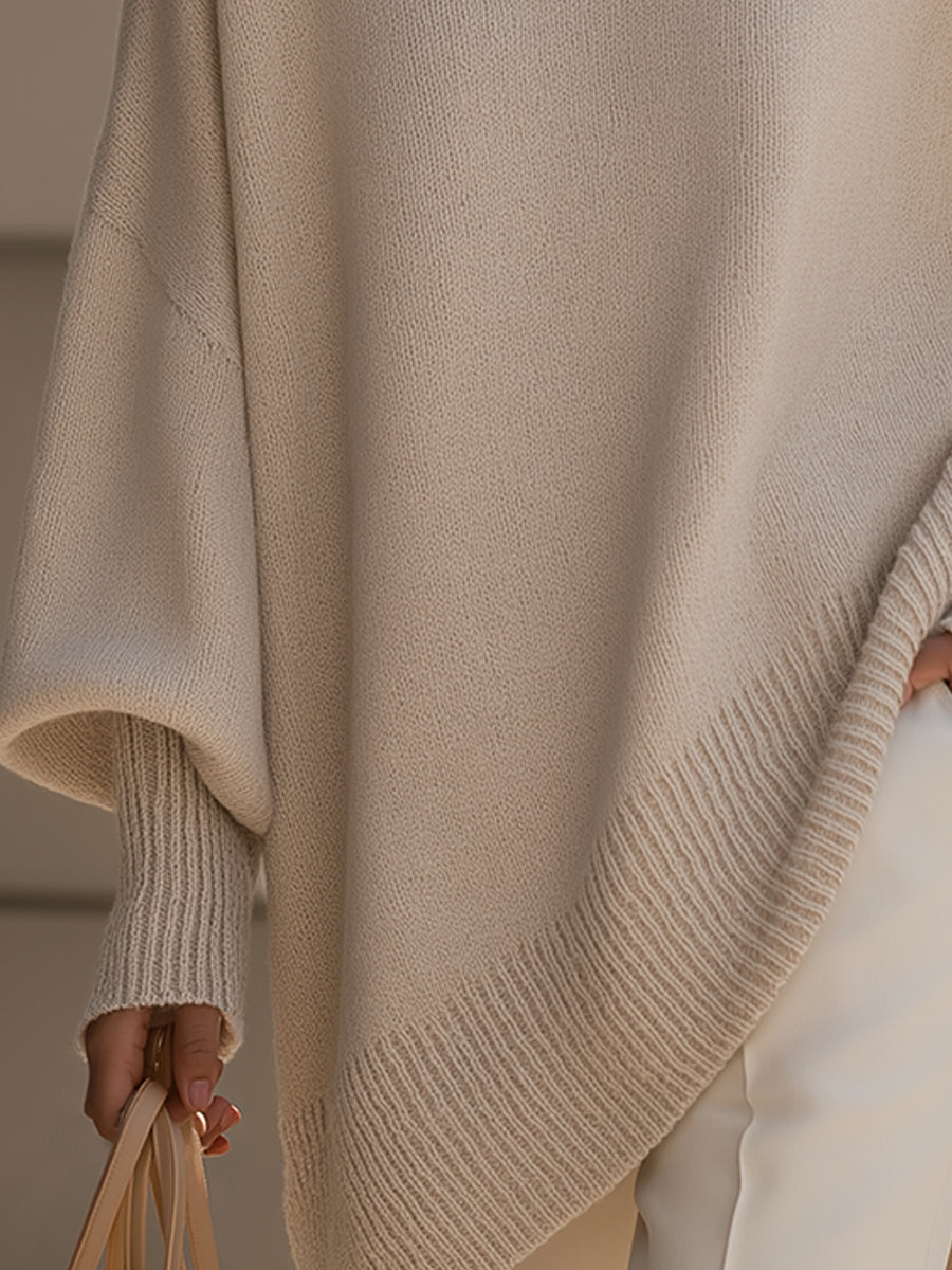 Women's Oversized Knit Jumper – soft mid-weight layer – product view 4