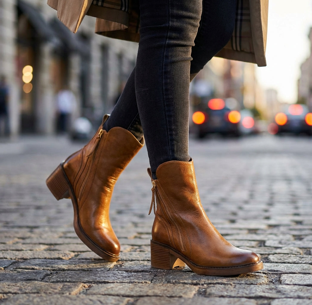 Women's Leather Boots UK – mid calf everyday, view 8