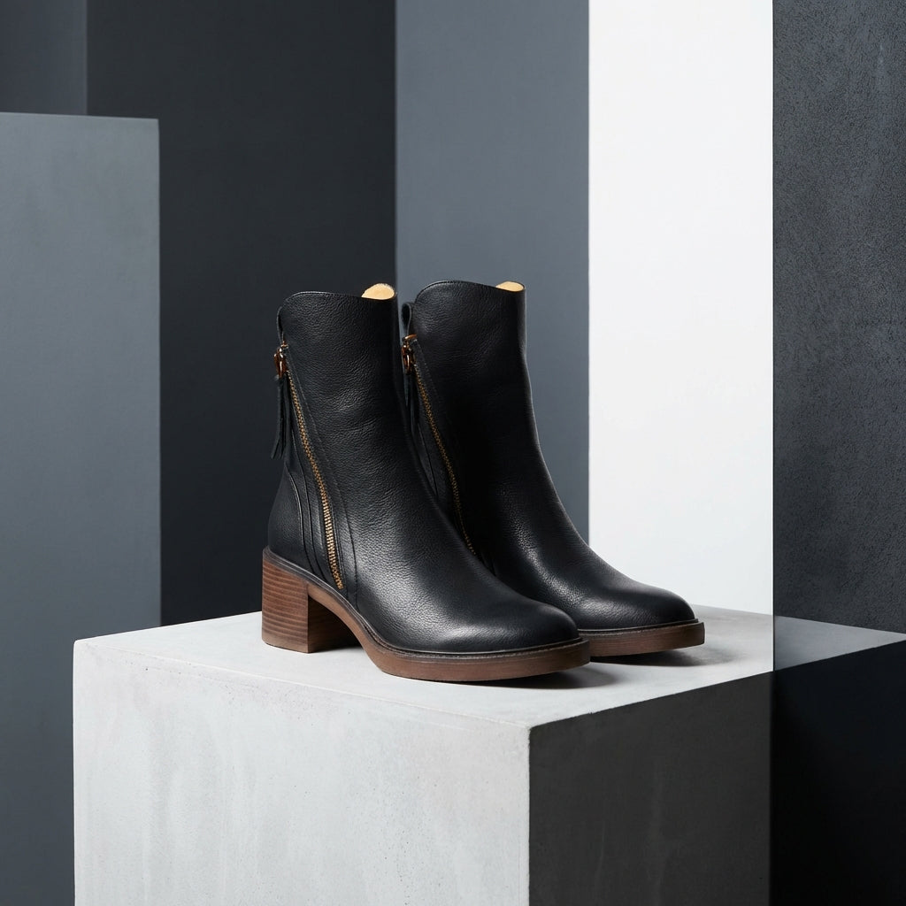 Women's Leather Boots UK – mid calf everyday, view 9