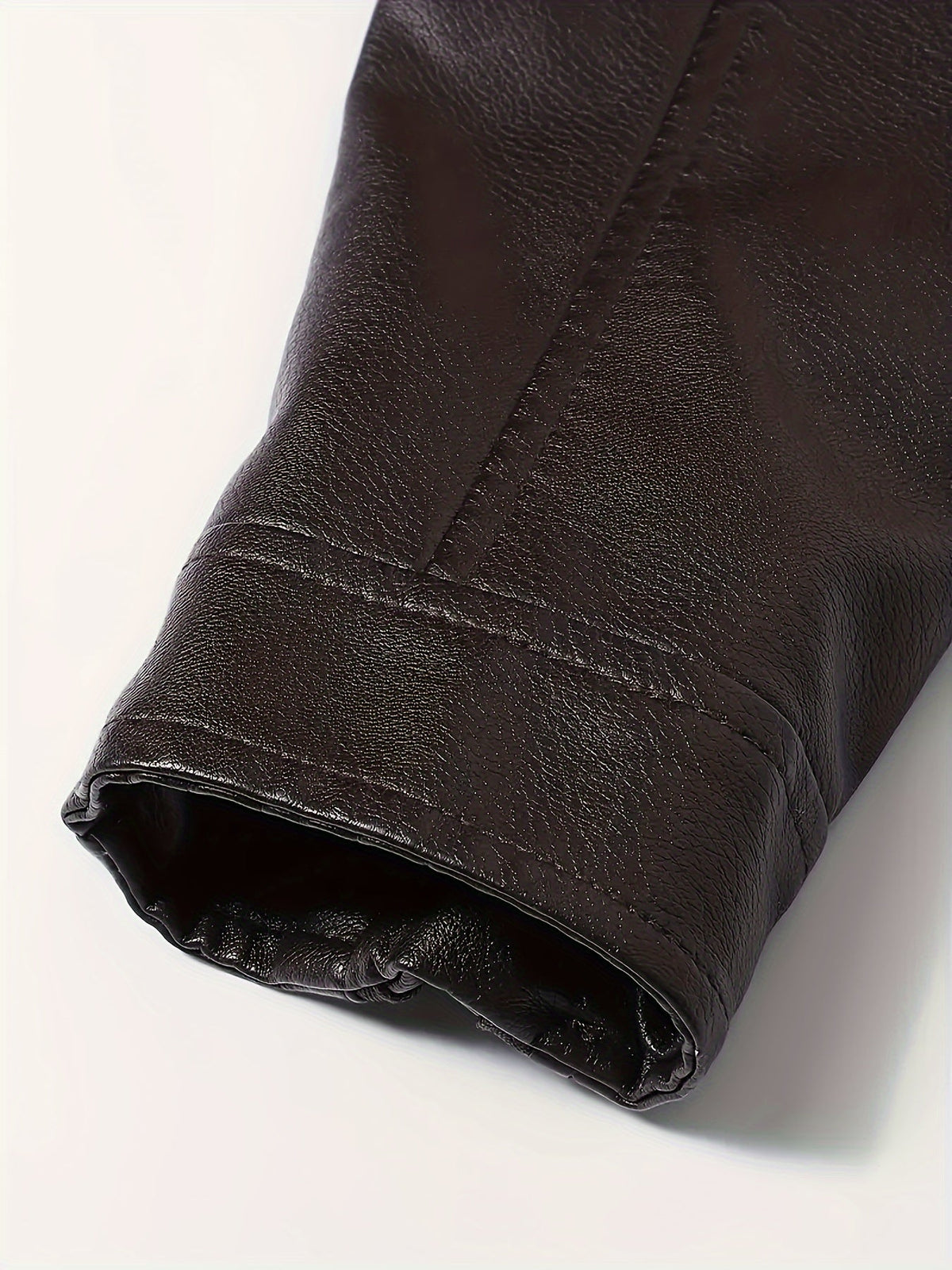Men's pu leather moto jacket – The Tobin by Huna – view 7