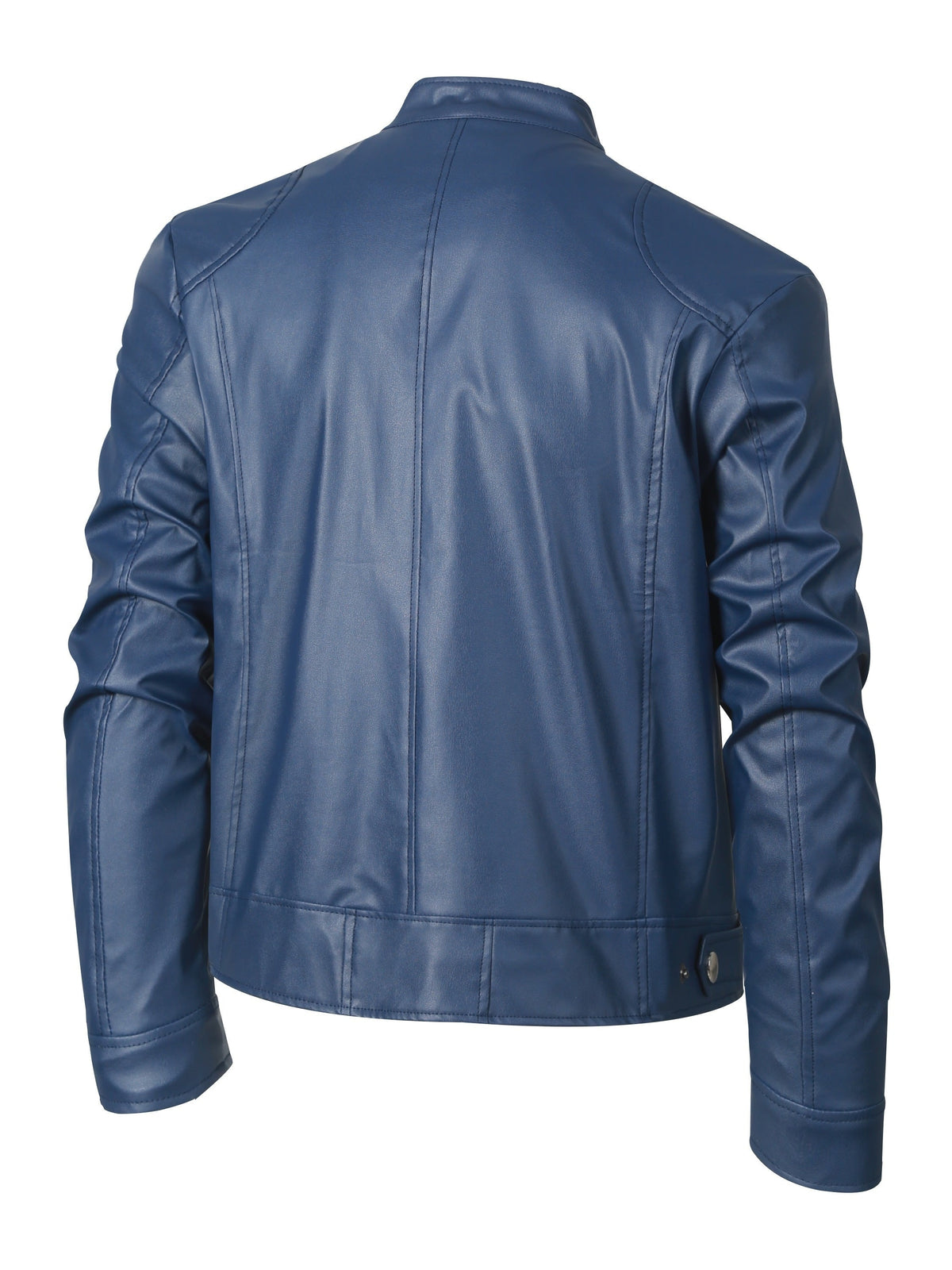 Men's pu leather moto jacket – The Roman by Huna – view 12