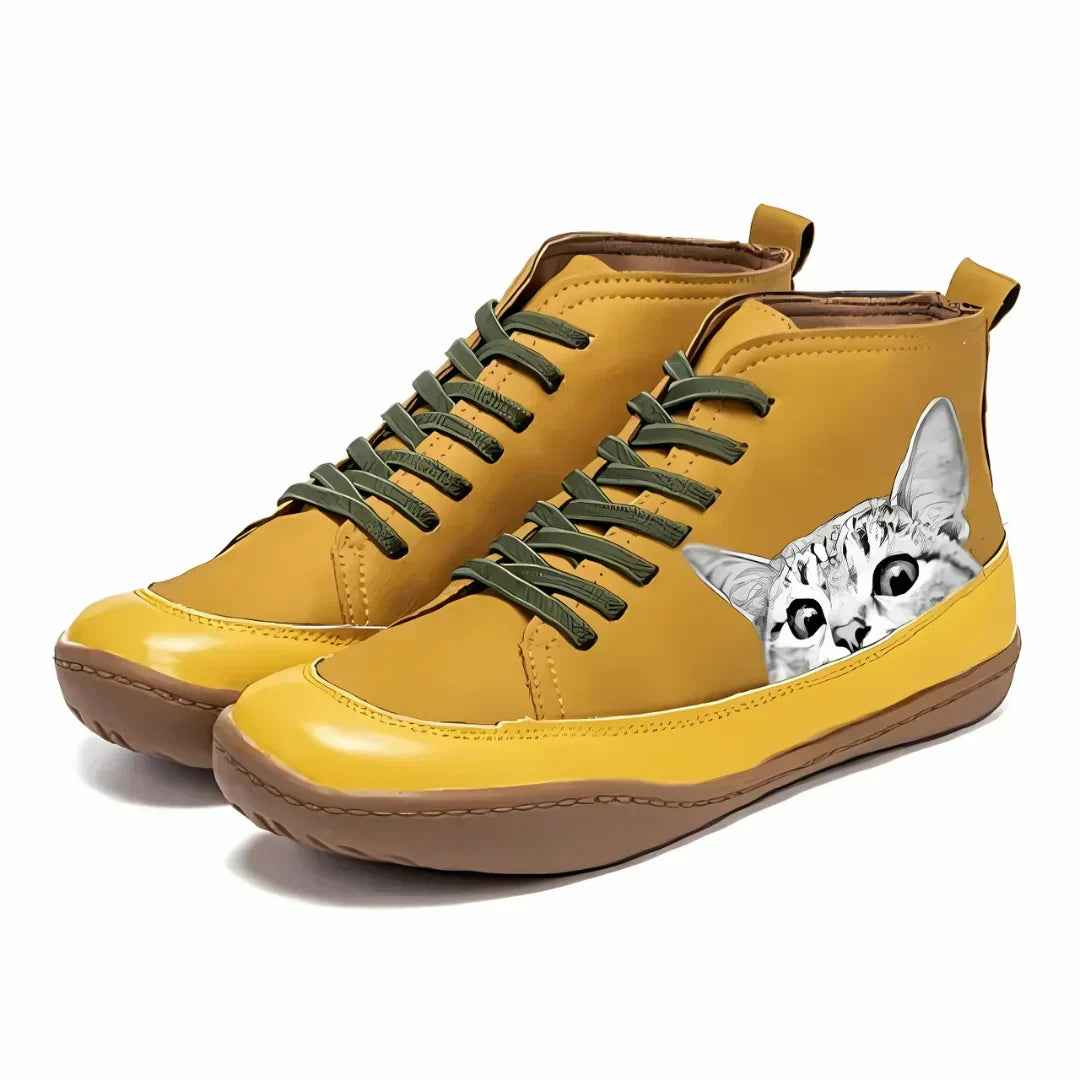 Women's cat ankle boots – The Luna by Huna – view 2