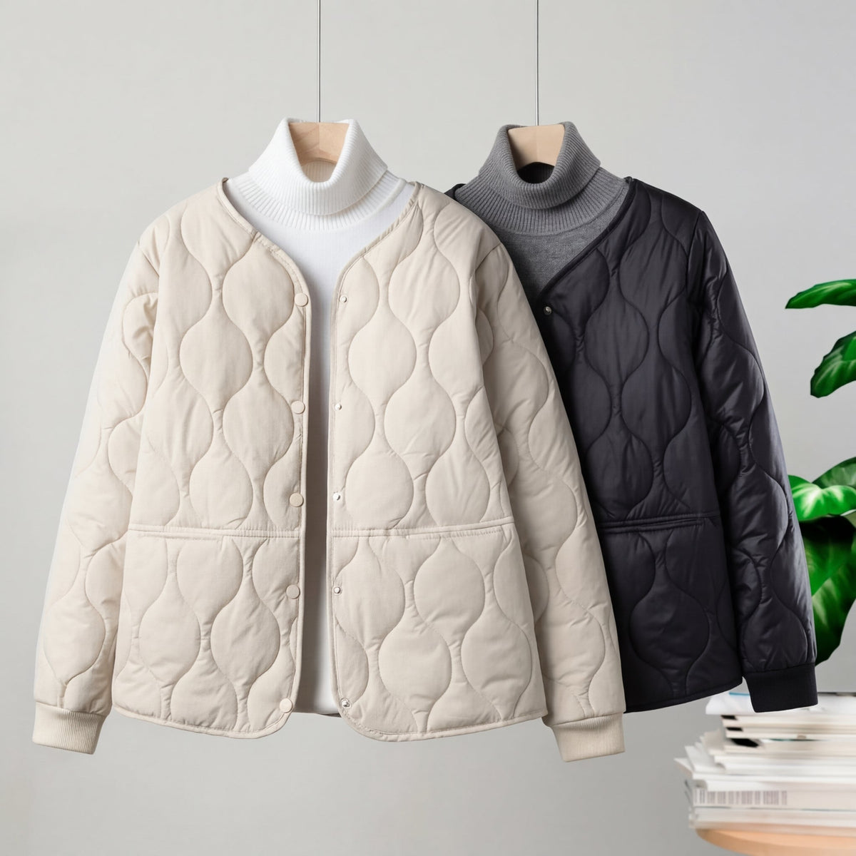 Women's Padded Parka UK – lightweight quilting, view 1